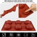 Zoyomax 3Pcs Sphere Silicone Mold, Semi Sphere Chocolate Bomb Molds, BPA Free Sphere Dome Molds Set for Cocoa Bombs, Cake, Jelly, Pudding,Dome Mousse,Handmade Soap Non-Stick 
