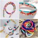 Zoyomax 4000 Pcs Clay Beads 6mm 20 Colors Flat Round Polymer Clay Spacer Beads with Pendant Charms Kit and 4 Roll Elastic Strings for DIY Jewelry Making Bracelets Necklace 